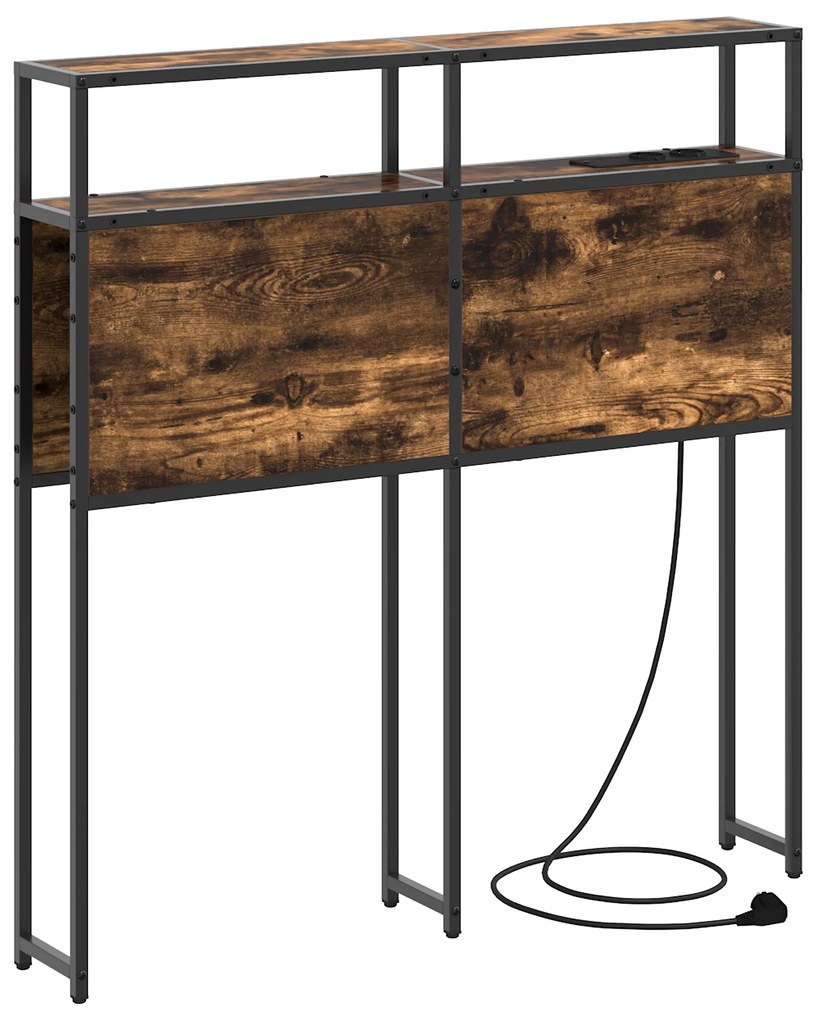 vidaXL Κεφαλάρι Αποθήκης Καπνιστή δρυς 75 cm Επεξεργασμένο ξύλο