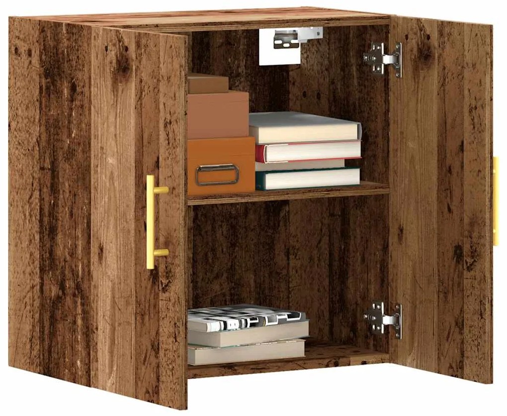 Ντουλάπι Τοίχου Όψη Παλαιού Ξύλου 60x31x60εκ Επεξεργασμένο Ξύλο