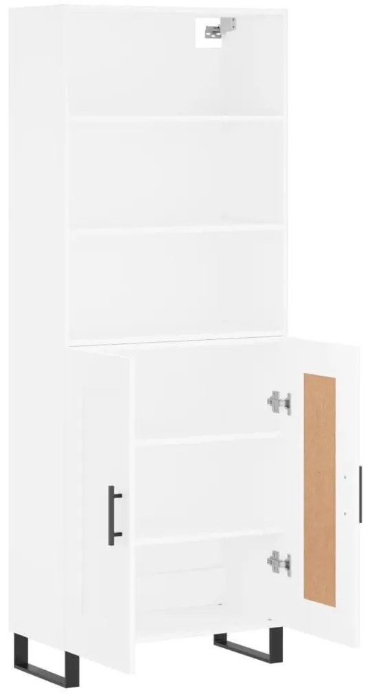 vidaXL Ντουλάπι Λευκό 69,5x34x180 εκ. από Επεξεργασμένο Ξύλο