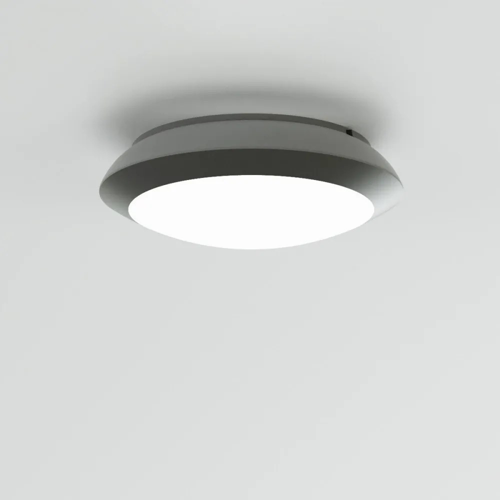 Φωτιστικό Οροφής - Πλαφονιέρα Champlain 80300834 1xE27 9x28,5x28,5cm Grey ItLighting