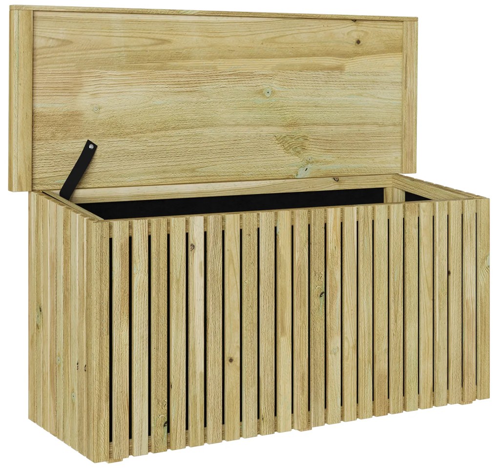 vidaXL Κουτί Αποθήκευσης 119x44x58.5 εκ Επεξεργασμένο Ξύλο Πεύκου