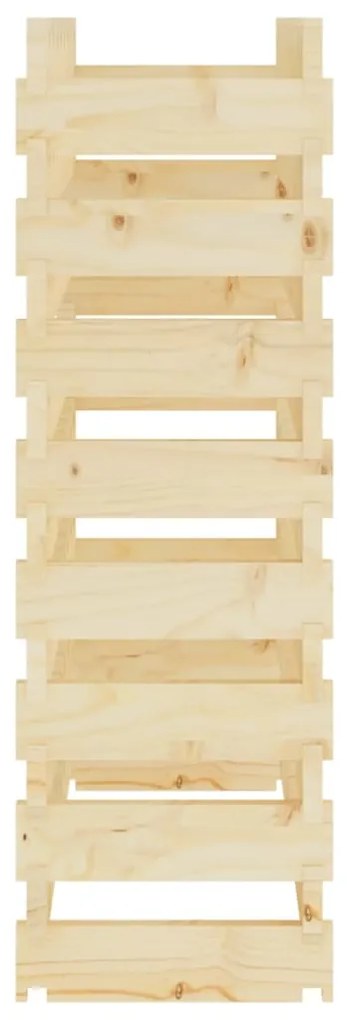 vidaXL Ραφιέρα Κρασιών 83 x 29 x 90 εκ. από Μασίφ Ξύλο Πεύκου