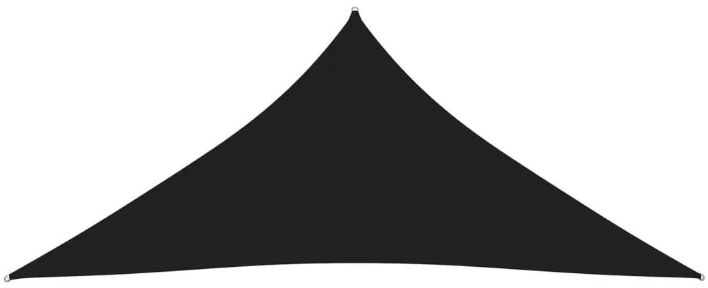 Πανί Σκίασης Τρίγωνο Μαύρο 5 x 7 x 7 μ. από Ύφασμα Oxford - Μαύρο