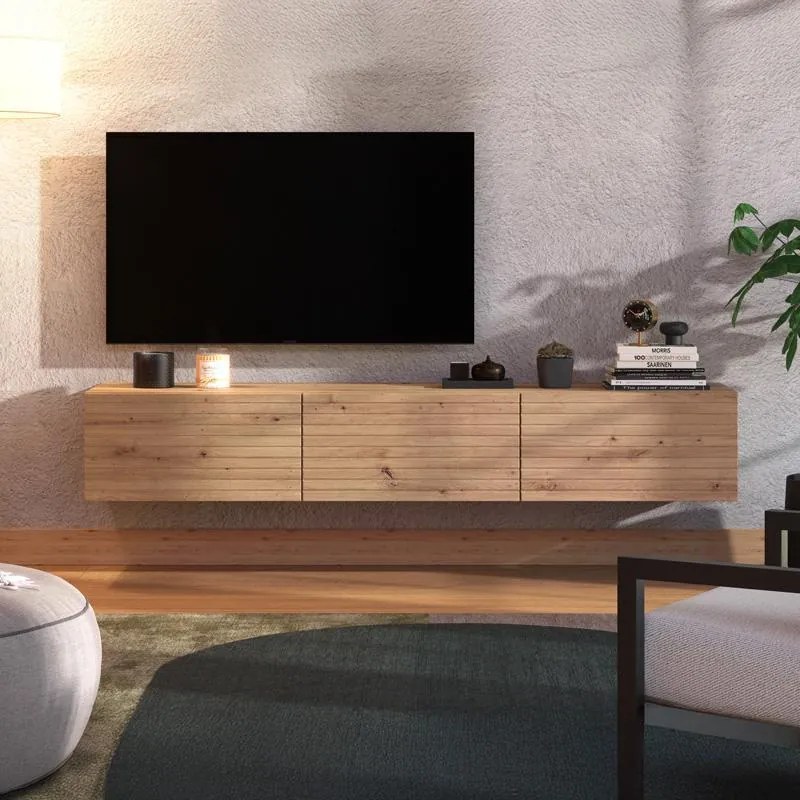 Έπιπλο τηλεόρασης ROYAN 192 3K3V Artisan Oak 192x42x32εκ. 192x42x32 εκ.