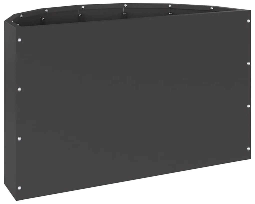 vidaXL Γλάστρα Μαύρο 60 x 30 x 35 εκ Ατσάλι