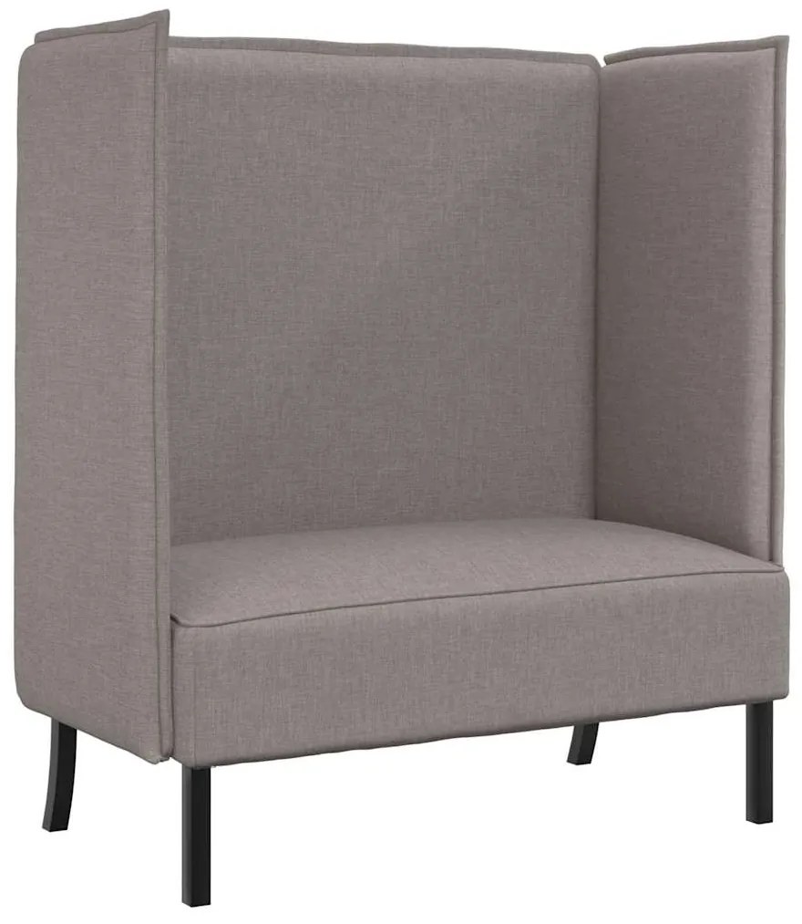 vidaXL Καναπές Υψηλής Πλάτης Taupe 109 x 56 x 121 εκ. ύφασμα