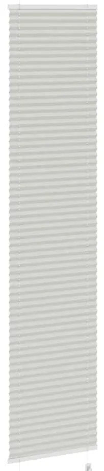 vidaXL Πλισέ περσίδα ανοιχτό γκρι 50x200 cm Πλάτος υφάσματος 49,4 cm