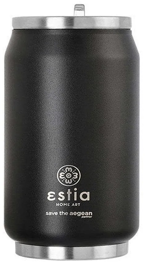 Ισοθερμικό Δοχείο Καφέ Save The Aegean 01-16739 300ml Black Estia