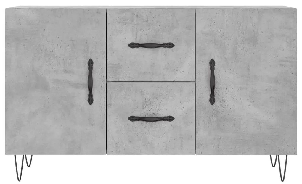 vidaXL Ντουλάπι Γκρι Σκυροδέματος 100 x 36 x 60 εκ. Επεξεργασμένο Ξύλο