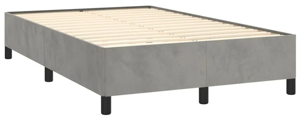 ΚΡΕΒΑΤΙ BOXSPRING ΜΕ ΣΤΡΩΜΑ ΑΝΟΙΧΤΟ ΓΚΡΙ 120X190 ΕΚ. ΒΕΛΟΥΔΙΝΟ 3270487