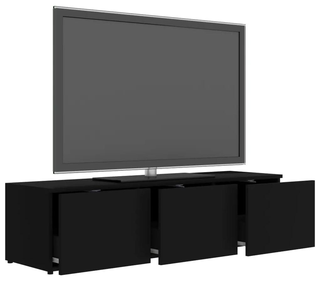 Έπιπλο Τηλεόρασης Μαύρο 120 x 34 x 30 εκ. από Μοριοσανίδα - Μαύρο