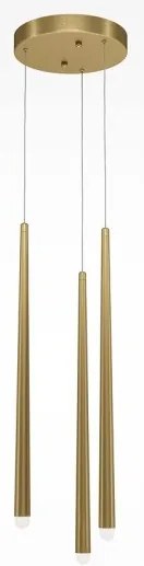 Κρεμαστό Φωτιστικό Οροφής LED 19W Ορείχαλκος 2600K-3500K Cascade MOD132PL-L18BSK Maytoni MOD132PL-L18BSK Ορείχαλκος