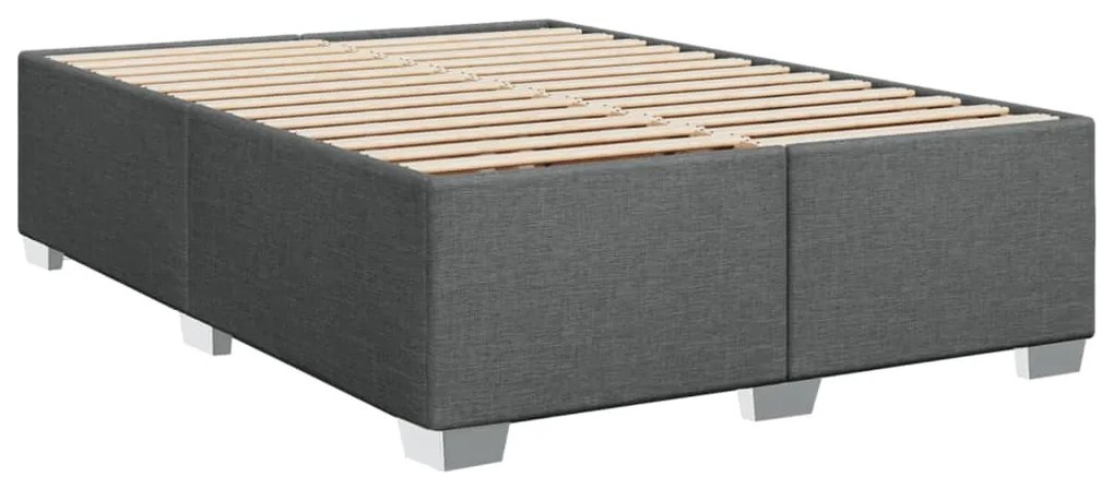 ΚΡΕΒΑΤΙ BOXSPRING ΜΕ ΣΤΡΩΜΑ ΣΚΟΥΡΟ ΓΚΡΙ 140X200 ΕΚ ΥΦΑΣΜΑΤΙΝΟ 3292805