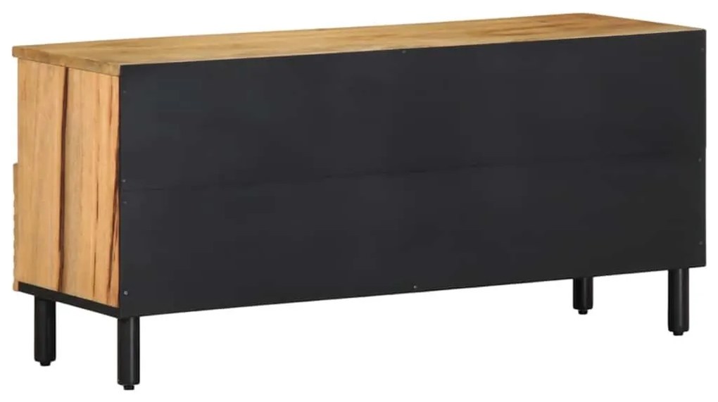 Ντουλάπι τηλεόρασης καφέ 100x33x46 cm μασίφ ξύλο Mango - Καφέ