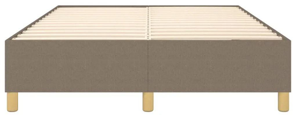 Σκελετός Κρεβατιού Χωρίς Στρώμα Taupe 140x190 εκ. Υφασμάτινο 3120957