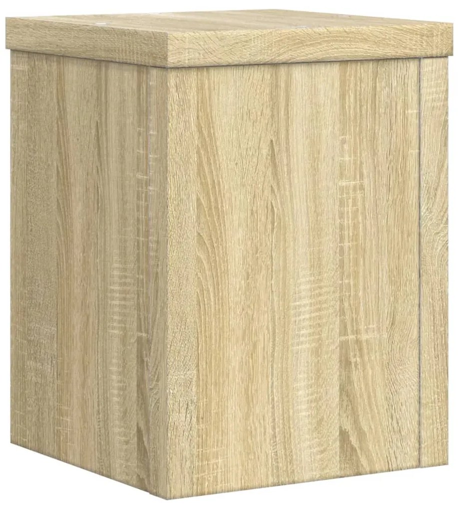 Βάσεις Φυτών 2 Τεμ. Sonoma Δρυς 15x15x20 εκ. Επεξεργασμένο Ξύλο - Καφέ