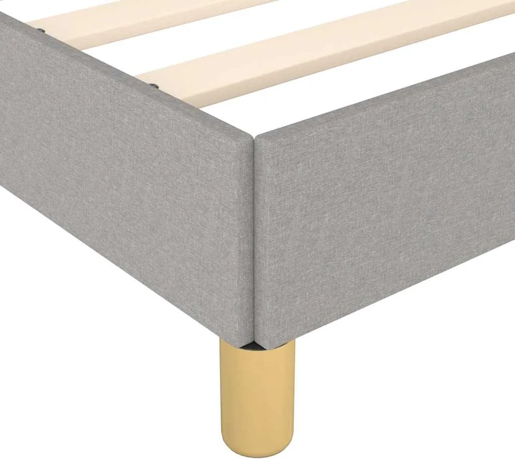 vidaXL Σκελετός Κρεβατιού Χωρίς Στρώμα Αν. Γκρι 180x200 εκ.Υφασμάτινο