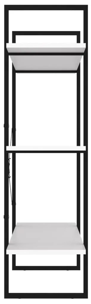 vidaXL Βιβλιοθήκη με 4 Ράφια Λευκή 100 x 30 x 105 εκ. από Επεξ. Ξύλο