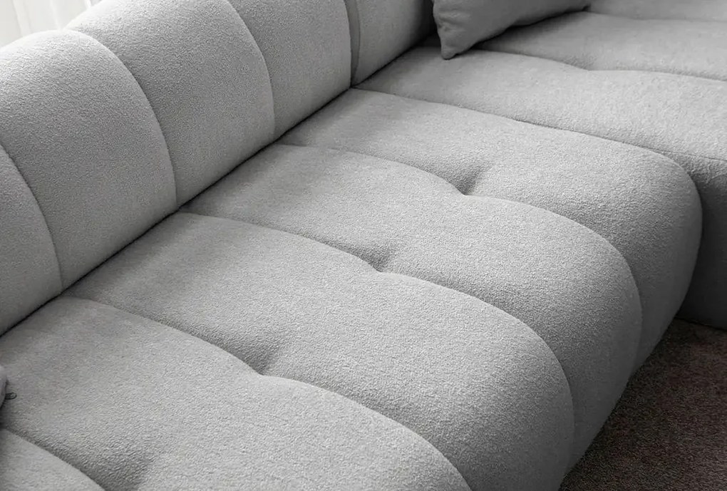 Corner Sofa Petra Right - Grey Grey