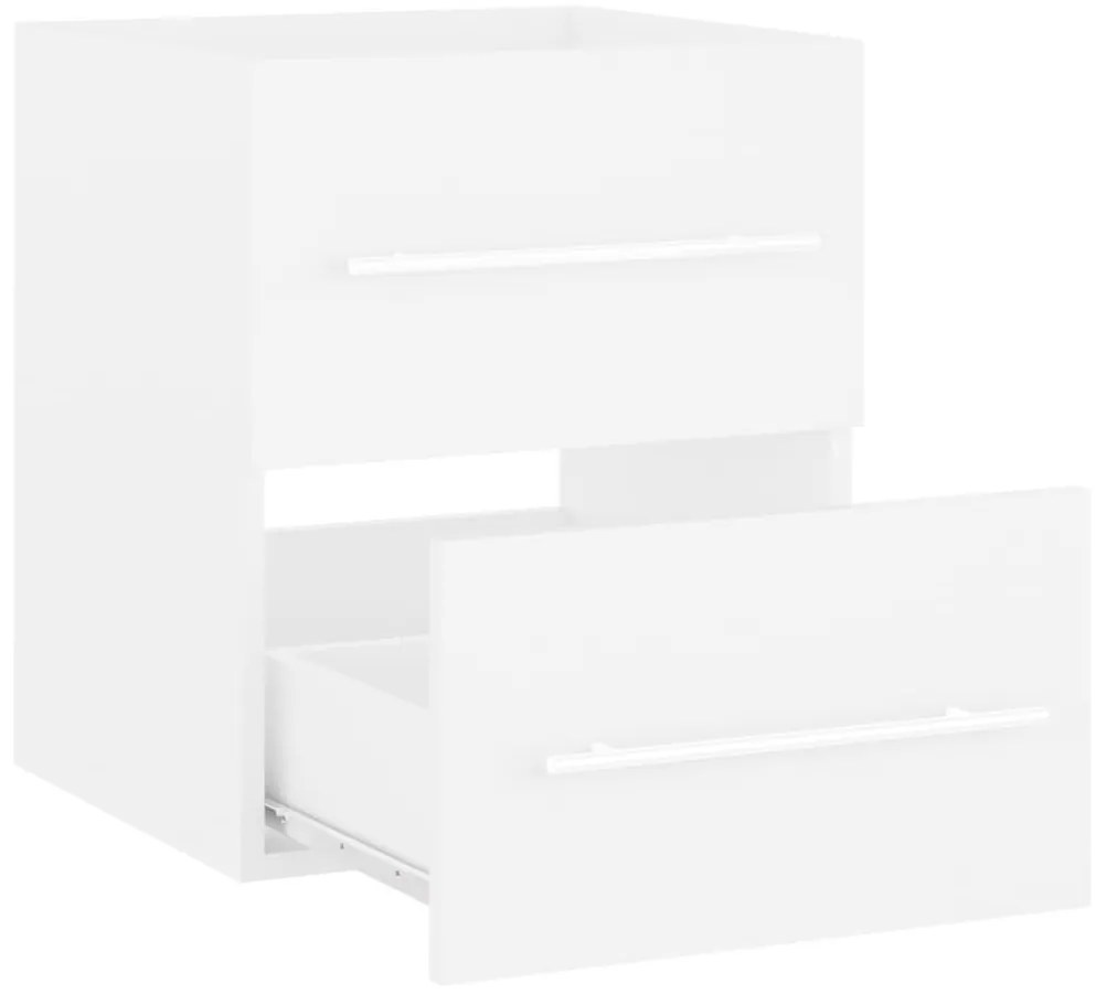 vidaXL Ντουλάπι Νιπτήρα Λευκό 41 x 38,5 x 48 εκ. από Επεξ. Ξύλο