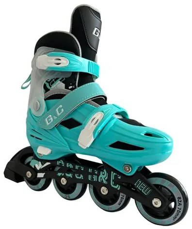 Αυξομειούμενα Rollers G&C BW125 ΣΕΤ 4 ΣΕ 1 INLINE SKATES Μπλε/Μαύρο Medium 35-38