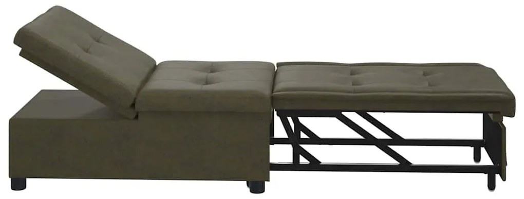 vidaXL Κρεβάτι καναπές Σκούρο Γκρι 194 x 67 x 82 εκ Υφασμα Huahua