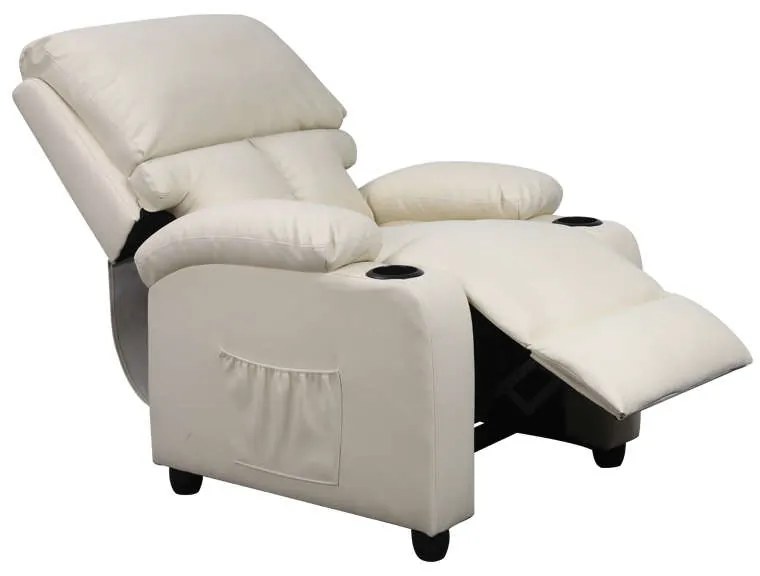 Πολυθρόνα Massage Sunday Κρεμ Pu 72Χ89Χ106εκ.