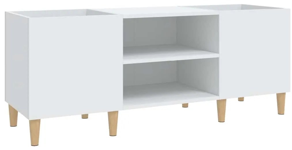 vidaXL Ντουλάπι Δίσκων Λευκό 121x38x48 εκ. από Τεχνητό Ξύλο