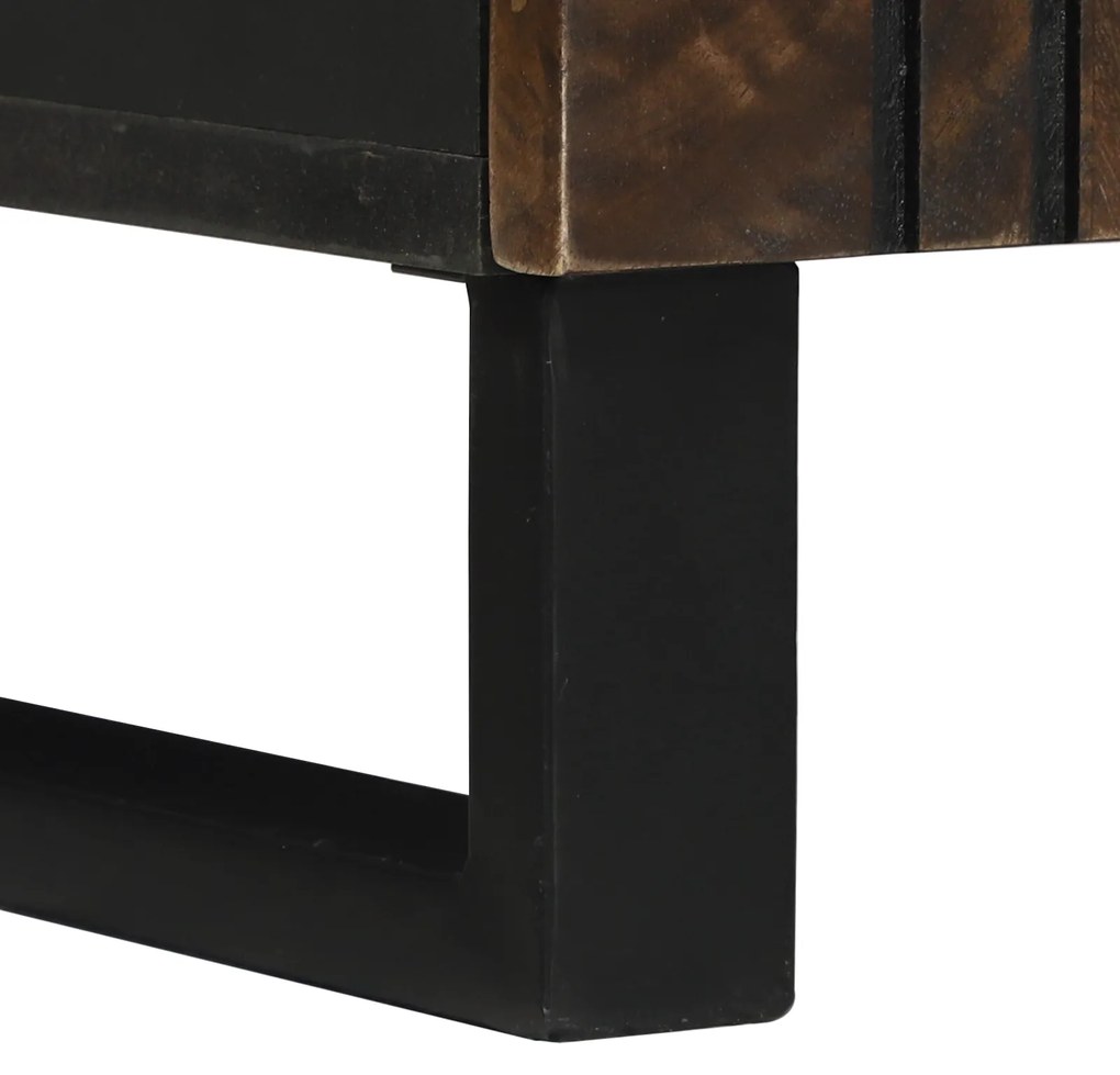 vidaXL Ντουλάπι Μπάνιου 38x33.5x58 cm από Σταθερό Ξύλο Μάνγκο
