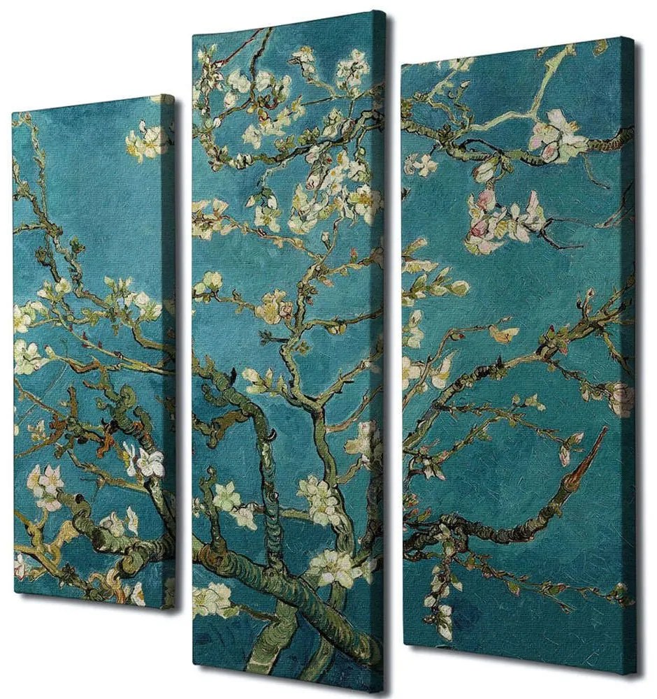 Πίνακας Καμβάς (Σετ 3Τμχ) 265VGA1150 20x40/20x45cm Multi Wallity Vertical Ξύλο, Καμβάς