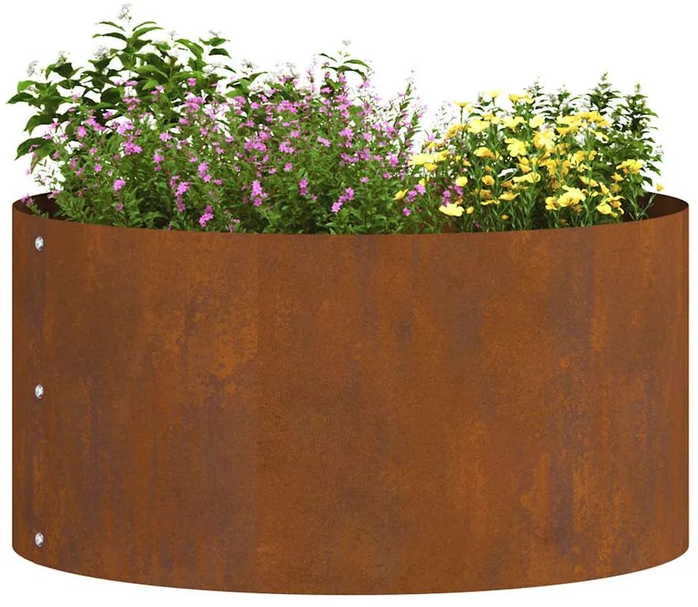 vidaXL Γλάστρα Κήπου Καφέ 40 x 40 x 20 cm Ατσάλι corten