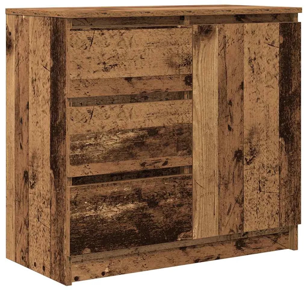 vidaXL Συρταριέρα με Συρτάρια Παλαιό ξύλο 71x35x65 εκ. από Επεξ. Ξύλο