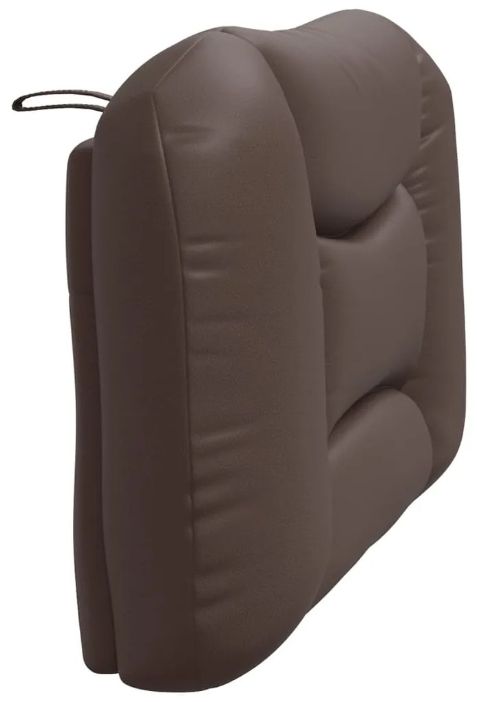 vidaXL Μαξιλάρι για Κεφαλάρι Hvar Καφέ 100 εκ. από Συνθετικό Δέρμα
