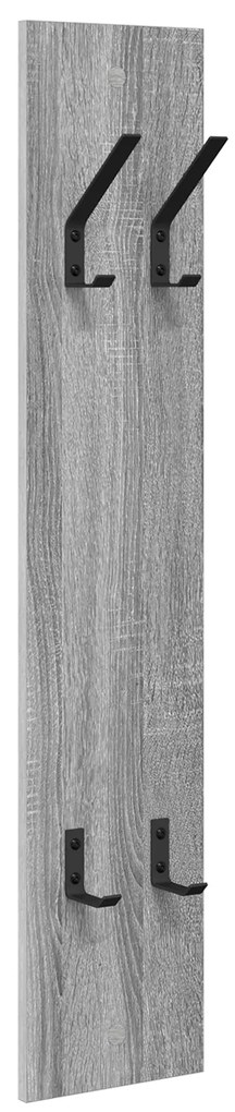 vidaXL Τοίχου Κρεμάστρα με αποθήκευση Γκρι sonoma 20 x 1.5 x 100 εκ