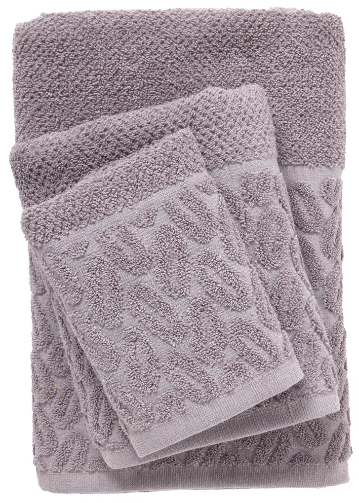 Σετ Πετσέτες 3τμχ Polycotton Best 0785 Γκρι Das Home