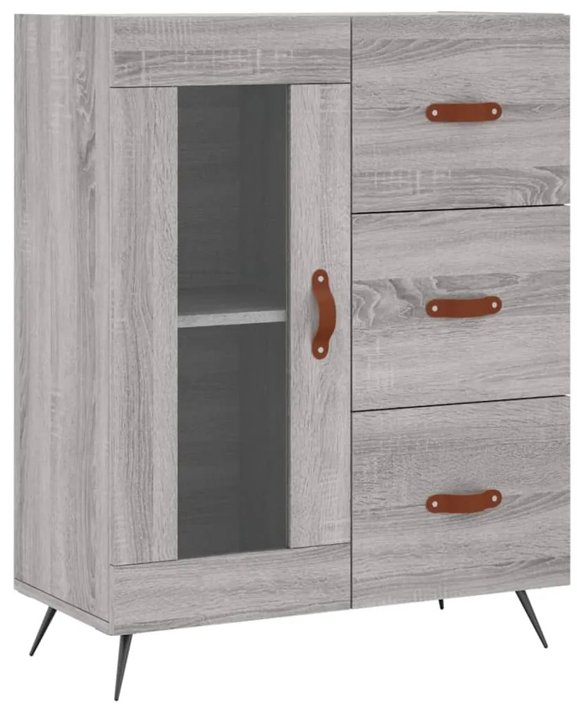 vidaXL Ντουλάπι Γκρι Sonoma 69,5 x 34 x 90 εκ. από Επεξεργασμένο Ξύλο
