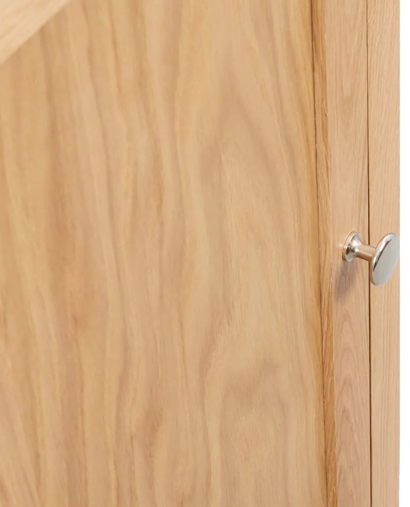 vidaXL Ντουλάπι Γωνιακό 59 x 45 x 80 εκ. από Μασίφ Ξύλο Δρυός