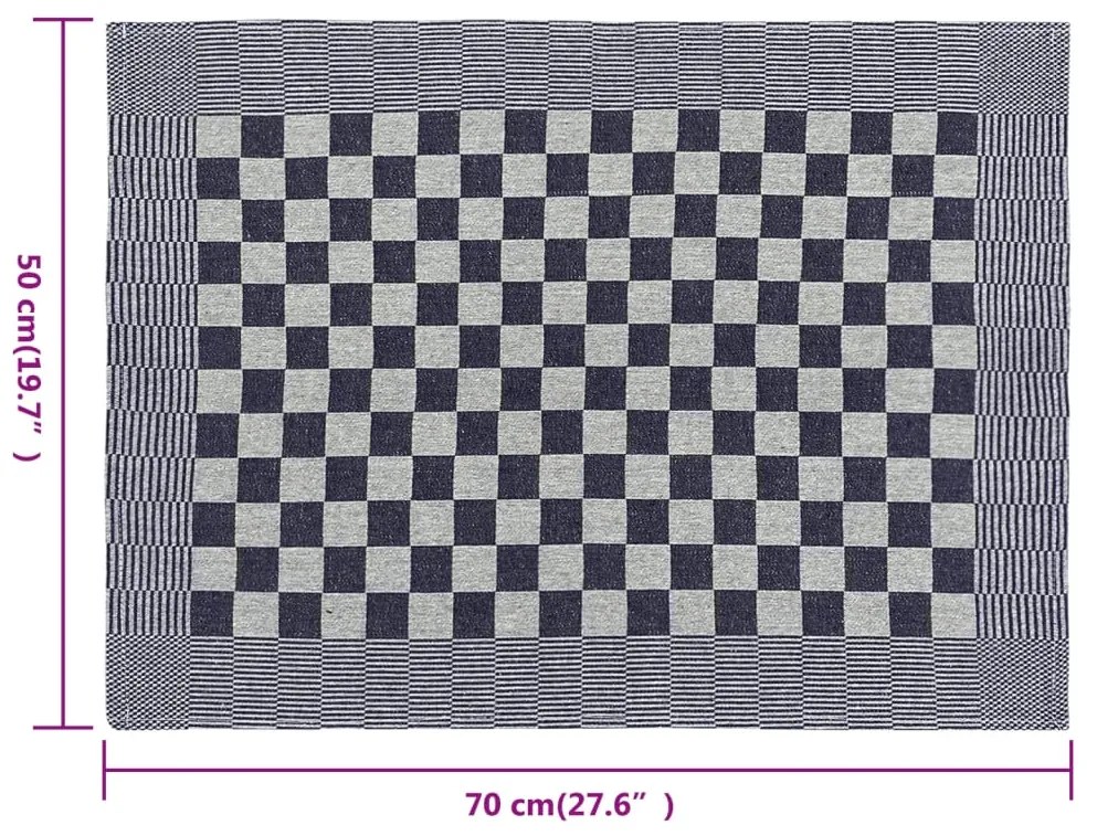 ΠΕΤΣΕΤΕΣ ΚΟΥΖΙΝΑΣ 20 ΤΕΜ. ΜΠΛΕ / ΛΕΥΚΟ 50 X 70 ΕΚ. ΒΑΜΒΑΚΕΡΕΣ 136280