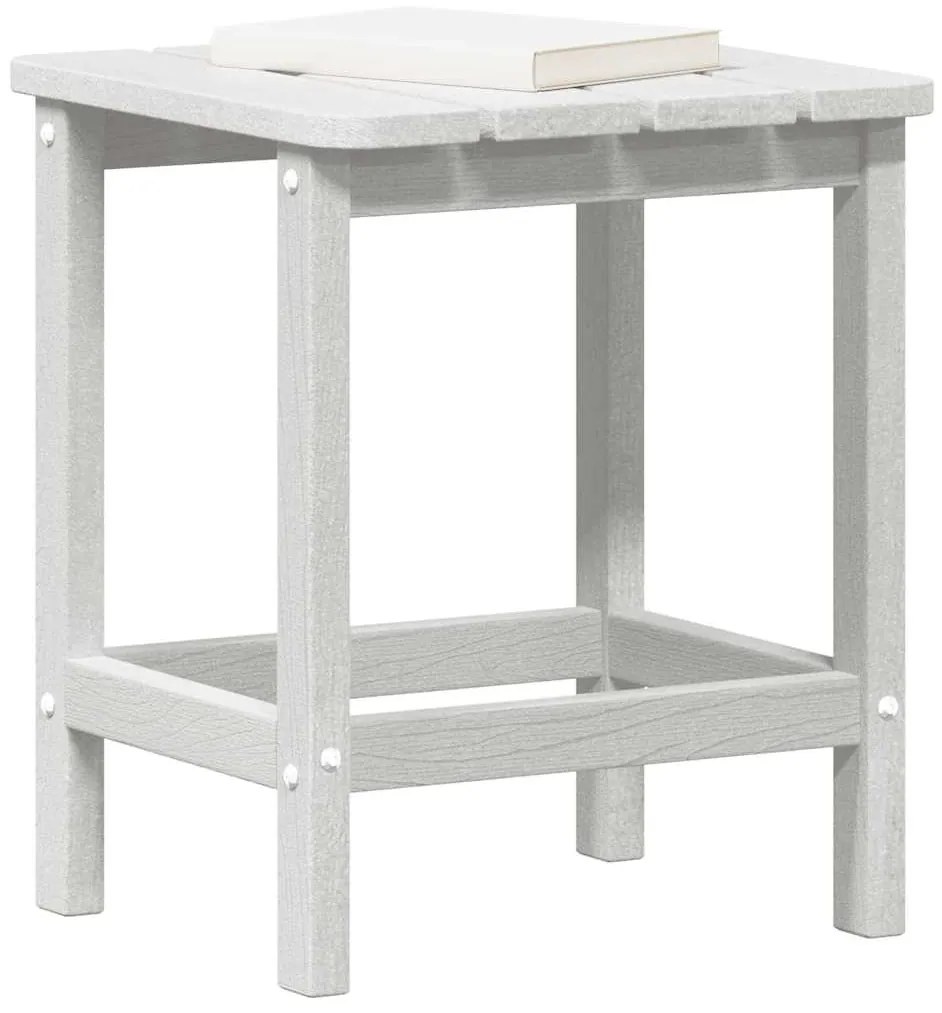 vidaXL Πλευρικό Τραπέζι Adirondack Λευκό 38x38x45 εκ. από HDPE