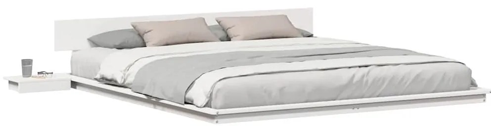 vidaXL Σκελετός Κρεβατιού Λευκό 180 x 200 cm ξύλο