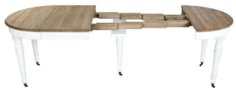 Τραπεζαρία Home ESPRIT Λευκό Έλατο 100 x 100 x 78 cm