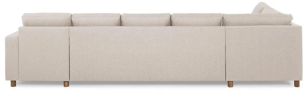 Γωνιακός Καναπές Scandinavian Choice C157, Ανοιχτό καφέ, 344x199x80cm