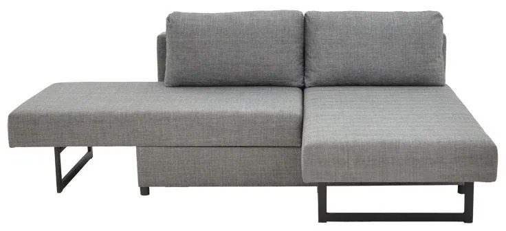 Πολυμορφικός καναπές-κρεβάτι Defry γκρι ύφασμα 230x165x72εκ 230x165x72 εκ.