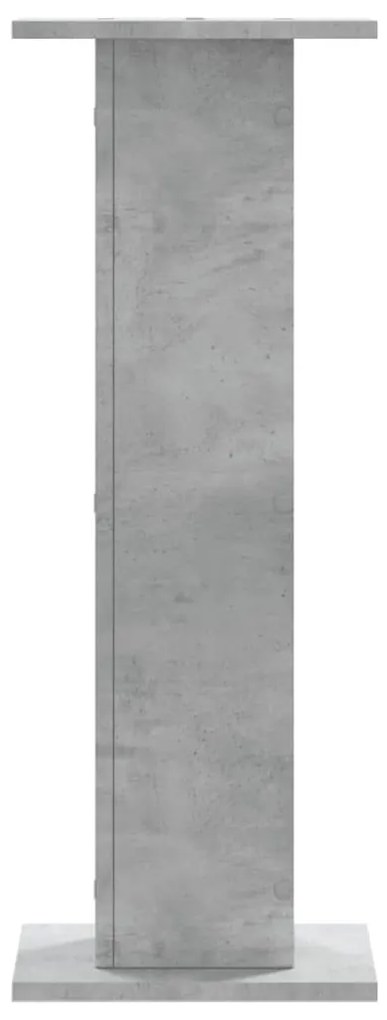 vidaXL Βάσεις Ηχείων 2 Τεμ. Γκρι Σκυρ. 30x30x80 εκ. Επεξ. Ξύλο