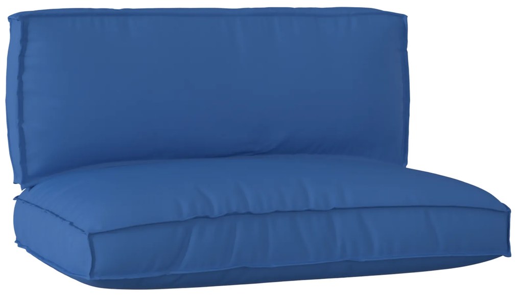 vidaXL Σετ Μαξιλαριών Πάγου 2 pcs Μπλε Ρουά 120 x 80 x 12 cm