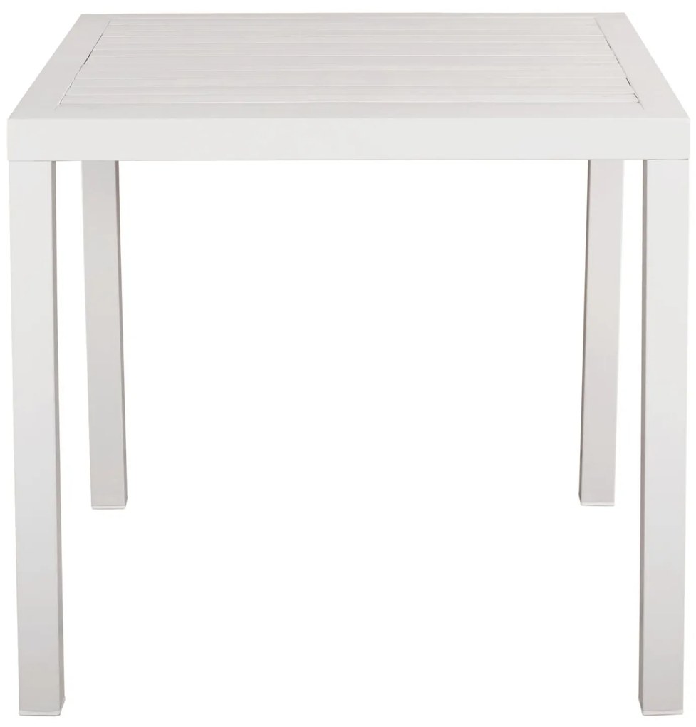 Τραπεζάκι SAHIRA Αλουμινίου Λευκό 80x80x75,5Υ εκ. 80x80x75.5 εκ.