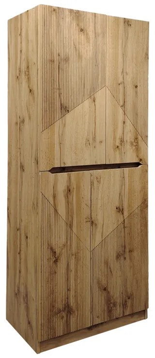 Παπουτσοθήκη-ντουλάπι Kebell pakoworld σε oak απόχρωση 71x41.5x180.4εκ