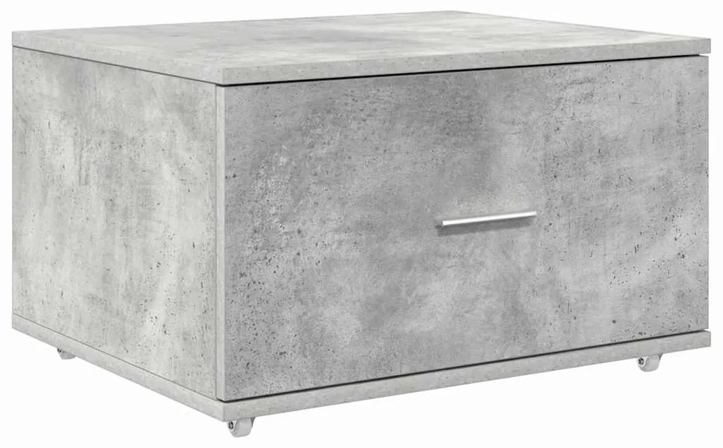 vidaXL Γραφείο με συρτάρι Σκυρόδεμα Γκρι 131,5 x 50 x 106,5 εκ.