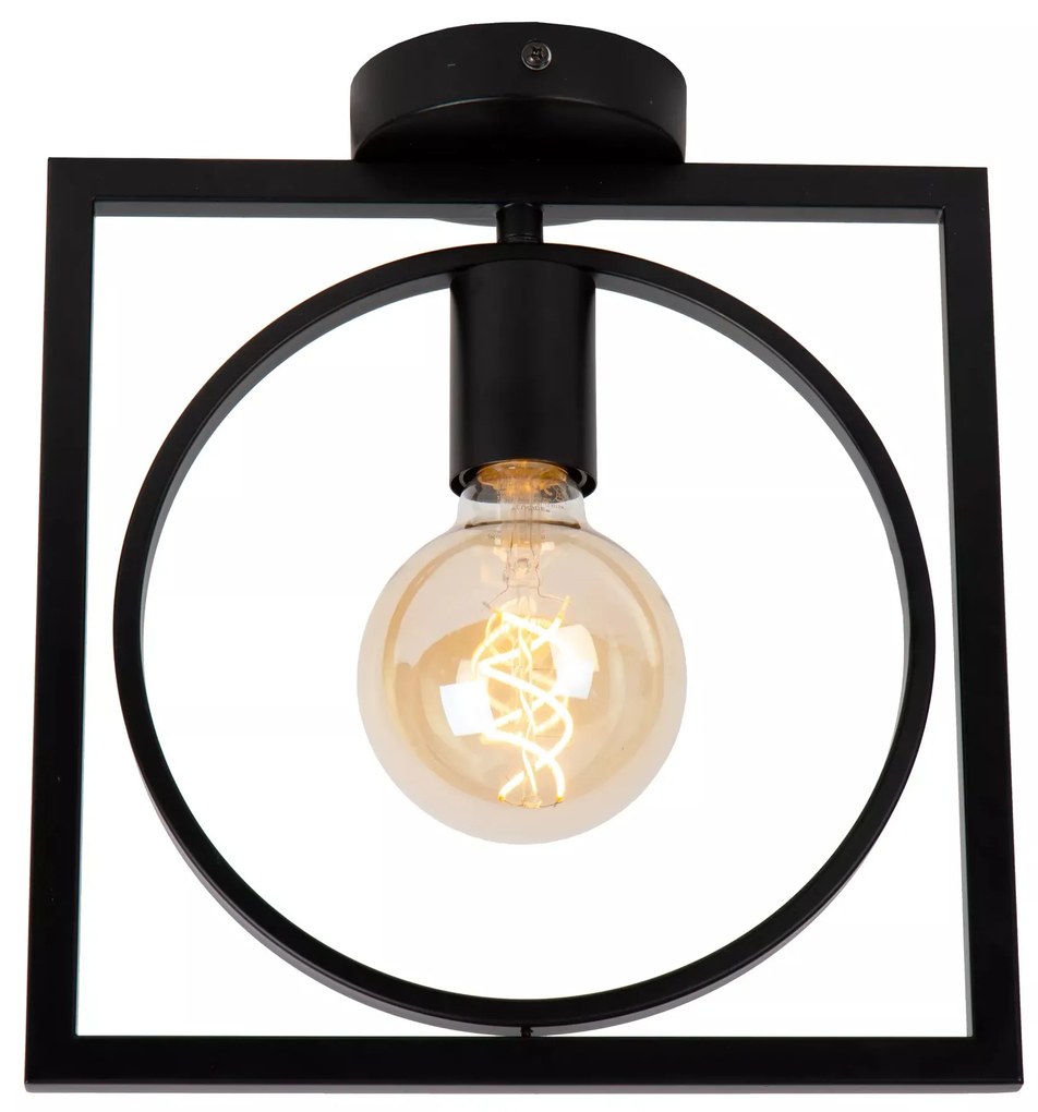 Φωτιστικό Οροφής Lucide 00127-01-30 SUUS Μαύρο Ματ (Black Mat)