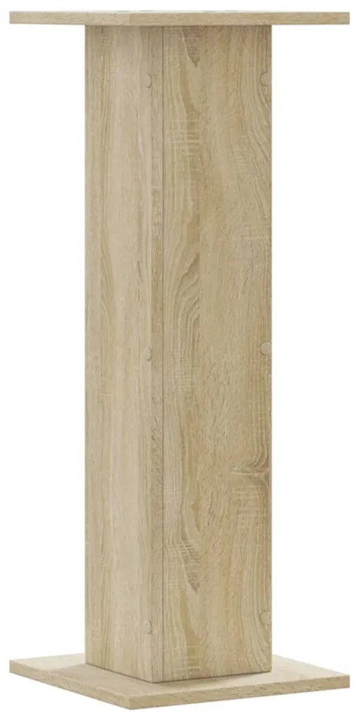 vidaXL Βάσεις Φυτών 2 Τεμ. Sonoma Δρυς 30x30x80 εκ. Επεξεργασμένο Ξύλο